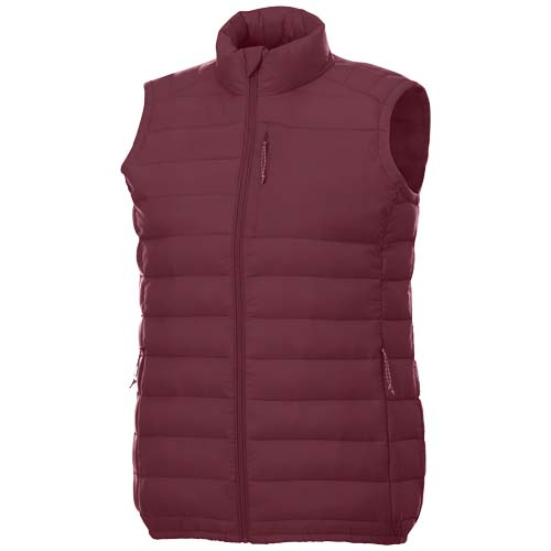 Bodywarmer promotionnel femme recyclé coupe ajustée Pallas Bordeaux profond